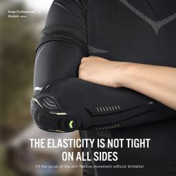 1 pçs protetores elásticos de cotovelo e braço de basquete fitness correndo e ciclismo esportes protetores de cotovelo de favo de mel de absorção de choque - Image 4