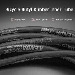 Kenda tubo interno de bicicleta, 1 peça, 700c 23-25c 28-32c 35-43c schrader presta, borracha butílica, mtb, tubo interno de bicicleta de estrada, peças de bicicleta - Image 3