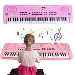 Teclado Piano eletrônico com microfone para crianças, 61 teclas, 37 teclas, órgão, instrumento musical, presente para crianças, iniciantes - Image 5