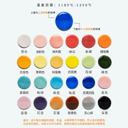 Tintas cerâmicas underglaze disponíveis para estudantes e crianças, série de cores extra concentradas não tóxicas sem chumbo - Image 6