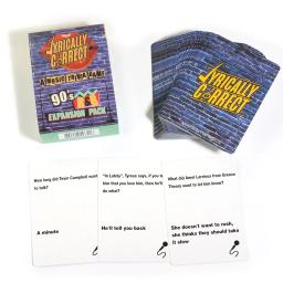 Jogo familiar multi-geracional, jogo adulto, trivi noturno e divertido, liricamente correto 90 s Expansion Pack, música, trivia - Image 4