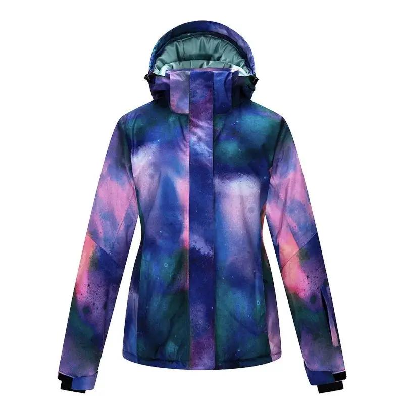 Jaqueta de esqui impermeável com capuz para homens e mulheres, casacos de snowboard, esportes ao ar livre, moda inverno quente - Image 1