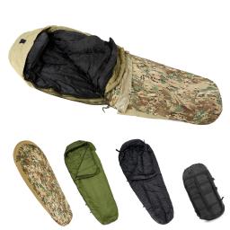 Akmax Exército Modular Militar Sacos de Dormir Sistema, Multi Camada com Bivy Capa para toda a temporada, Woodland/Multicam - Image 1