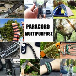 Militar Tactical Parachute Cord, Camping Survival Acessórios, Tent Lanyard, Corda de tecelagem, DIY Pulseira, 7 Strand, 4mm, 550 - Image 5