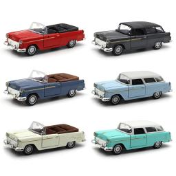 Modelo de carro clássico para crianças, 1:32, simulação retro, diecast, pull-back, ornamentos, coleção, presentes para meninos, novo - Image 4
