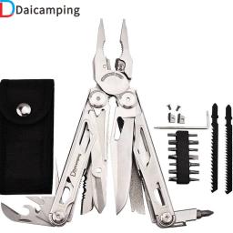 Daicamping dl30 peças substituíveis multi conjunto de ferramentas manuais multi-ferramentas facas dobráveis edc sobrevivência engrenagem alicate manual multiferramentas - Image 1