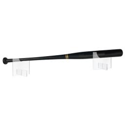2 pçs suporte de beisebol de madeira bat morcegos softball cavaletes suportes infláveis suporte de exibição transparente fixado na parede - Image 1