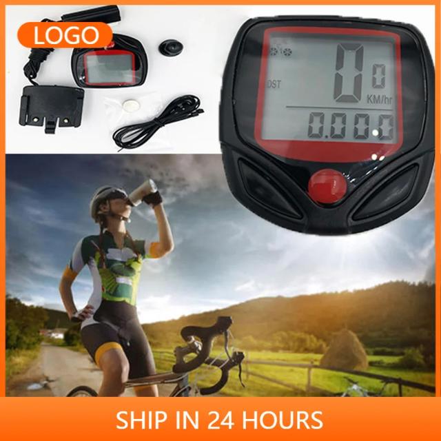 Computador de Bicicleta Impermeável com Display LCD e Velocímetro para Ciclistas