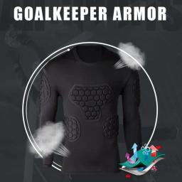Camisas acolchoadas profissionais e calças Protetor, goleiro Jerseys, Uniforme, EVA Esponja, Cotovelo, Joelho, Futebol, Futebol, Grosso - Image 4