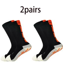 2 pares de meias de futebol antiderrapantes combinadas, meias de corrida, meias esportivas respiráveis, meias de montanhismo masculinas e femininas - Image 4