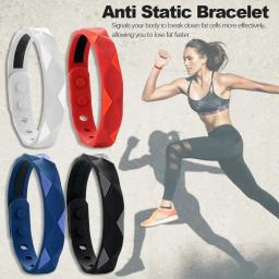 Anti-Estático Silicone Sports Pulseira para os Amantes, Pulseiras Impermeáveis, Infravermelho Distante, Íons Negativos, Anti-Fadiga - Image 3