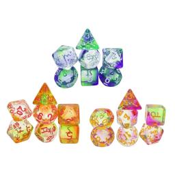 Poliédricos para jogos de mesa, Material de festa, Role Playing, Tabuleiro, Jogos de cartas, Acrílico, D4-d20, 7x - Image 1