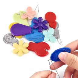Agulha Threader para Idosos Máquina De Costura, Stitch Insertion Device, Automatic, Thread simples, DIY Acessórios, Guia, 10PCs - Image 5