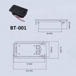 Estojo de bateria para guitarra elétrica, Captador ativo, 9V - Image 4
