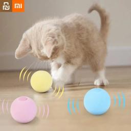 Youpin xiaomi inteligente gato bola brinquedos interativos catnip animais de estimação jogando bola gatos treinamento brinquedo animais de estimação squeaky suprimentos produtos brinquedo gatos - Image 2