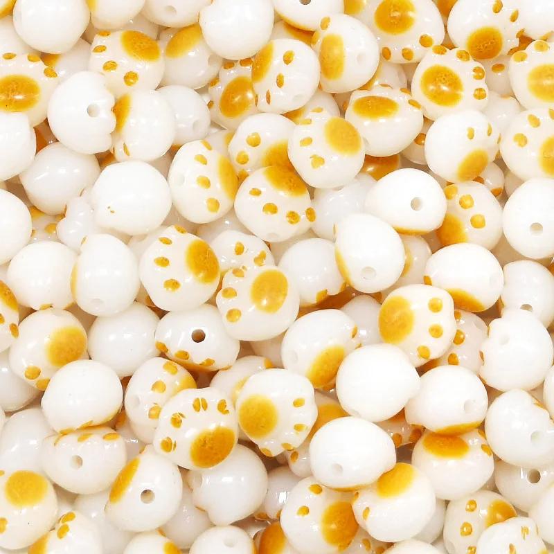 20Pcs 11mm Kawaii Cat Paws Contas De Acrílico Dos Desenhos Animados Garra Spacer Beads Para Fazer Jóias Pulseira Colar Artesanal Artesanato Acessório - Image 1