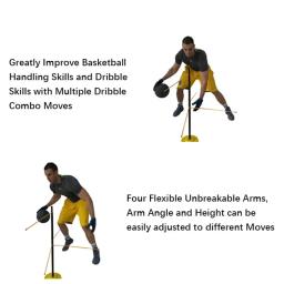 Agile Reaction Basketball Drible Trainer, Equipamento De Treinamento De Drible Ajustável, Hastes De Treinador Dobrável, Fácil de Montar - Image 3