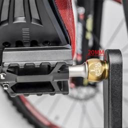Muqzi-extensores pedais de aço inoxidável para bicicleta, adaptador extensor mtb, 9/16 polegadas - Image 3