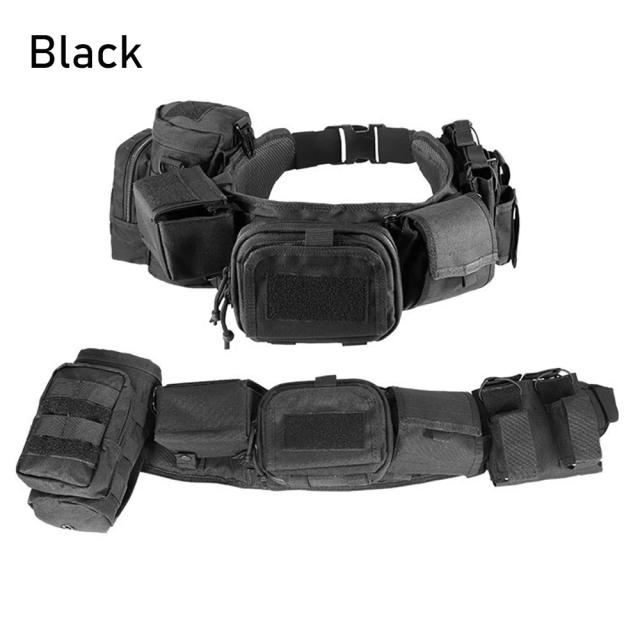 Cinto Multifuncional Outdoor Yakeda para Caça e Paintball - Conjunto com 5 Peças de Combate