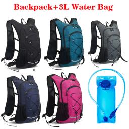 Nova bicicleta equitação saco de água mochila portátil à prova dwaterproof água saco hidratação 3l esportes ao ar livre correndo bexiga interna mochila - Image 1