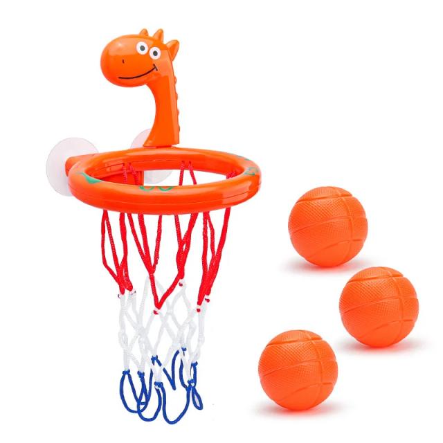 Brinquedo de Banho Cesta de Basquete com 3 Bolas para Crianças