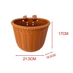 Cesta de bicicleta retro com alças para crianças, armazenamento de bicicletas, acessórios infantis, acampamento ao ar livre, ciclismo, equitação - Image 6
