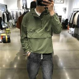 Jaqueta de alpinismo masculina, streetwear coreano, moletom com capuz, capuz urbano, tendência japonesa, primavera, outono - Image 6