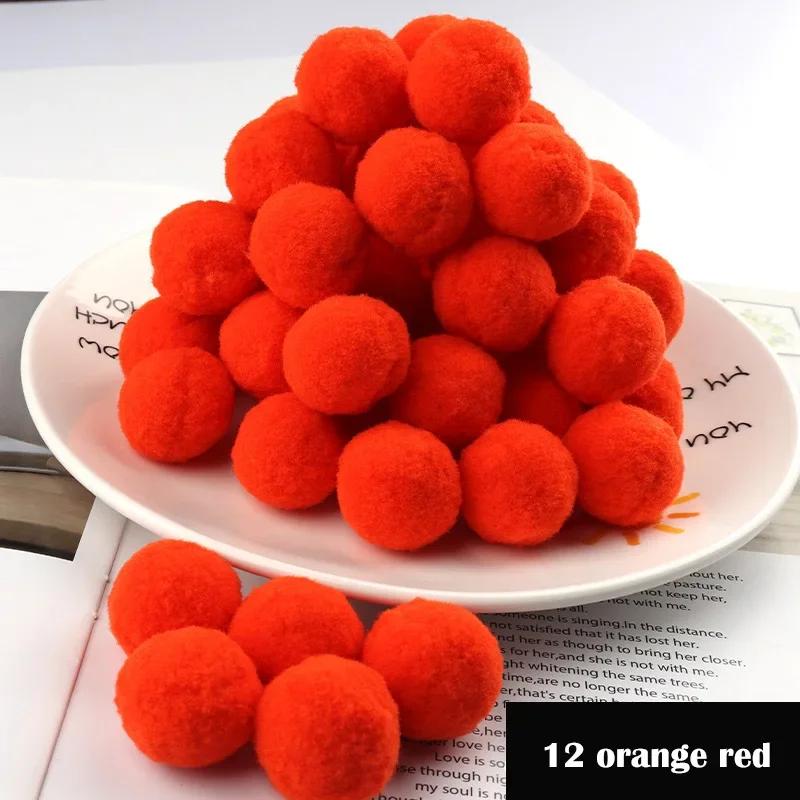 Pompom sortido 8/10/15/20/25/30mm, bolas macias e fofas, pompons mistos para artesanato diy, decoração de casamento, brinquedo infantil, suprimentos de costura - Image 1