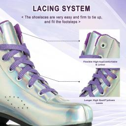 Sapatos de patinação esportiva deslizante ao ar livre, Patins profissionais Quad para adultos, Brush Street, Linha dupla de 4 rodas, Sapatos de skate no gelo - Image 5