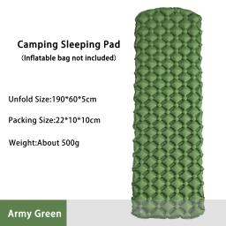 Colchão inflável de acampamento na barraca dobrável cama de acampamento almofada de dormir cobertor de piquenique tapete de ar de viagem equipamento de acampamento - Image 1