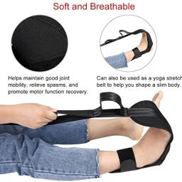 Ajuste Segmentado Yoga Alongamento Band, Assistido com Pé Alongamento Band, Treinamento de Reabilitação, Perna - Image 4