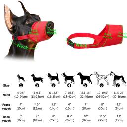 Focinho do cão Respirável Pet Máscara Boca para Small Medium Large Dogs Malha de Nylon Ajustável Anti Barking Puppy Muzzles Dogs Supplies - Image 6