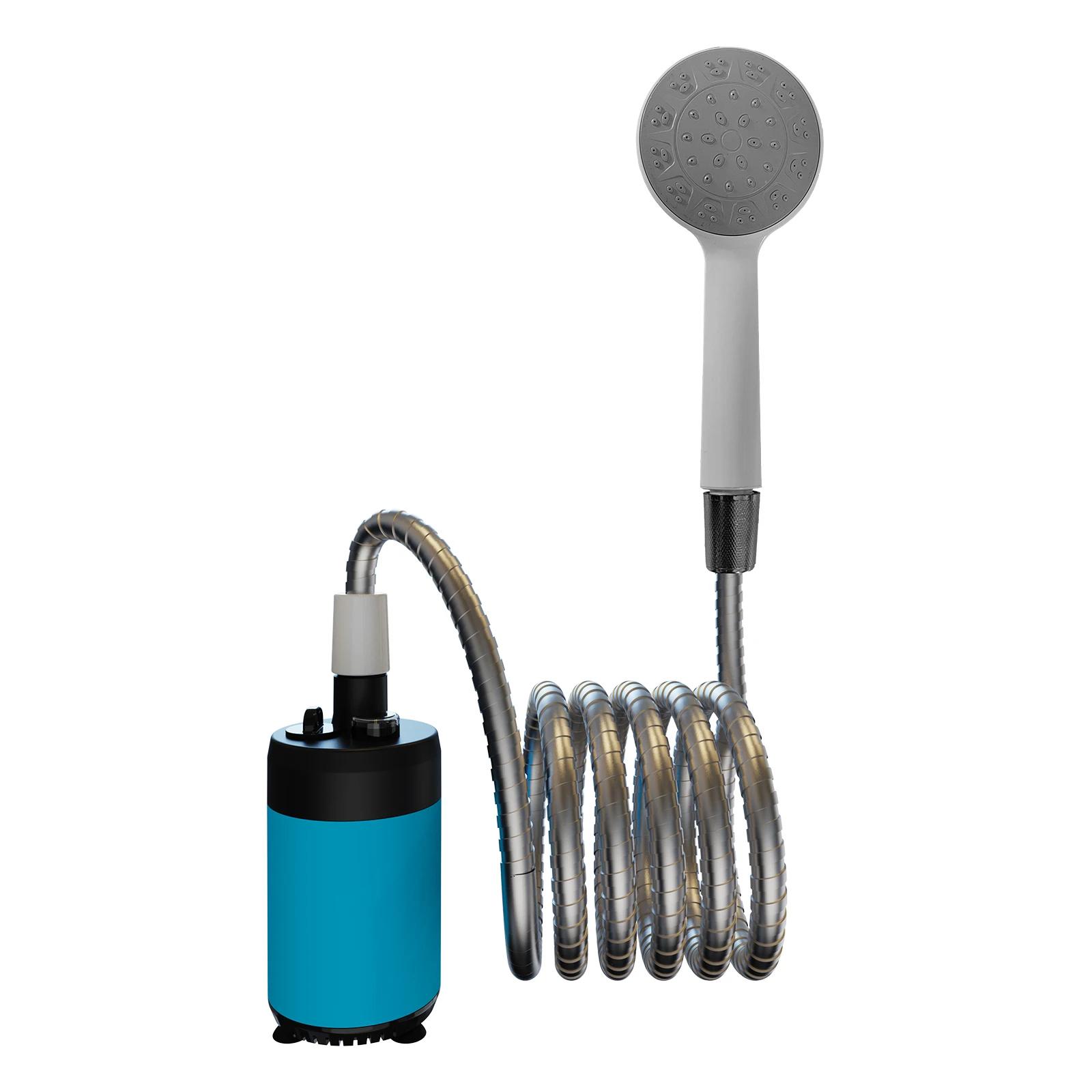 Chuveiro portátil ao ar livre para acampar, portátil, elétrico, alimentado por bateria, compacto, recarregável - Image 1