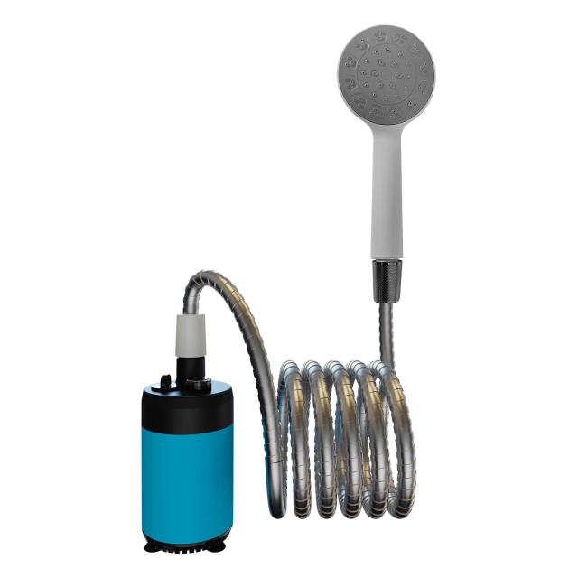 Chuveiro Portátil Elétrico Recarregável para Acampamento - Compacto e Prático para Aventura ao Ar Livre