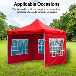 Tenda dobrável de quatro cantos com tecido personalizado, à prova d'água, barraca de jardim, 1 peça - Image 4