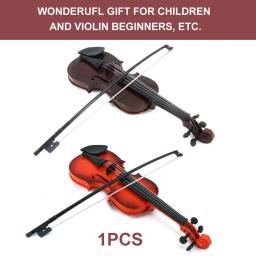 Simulação de corda ajustável instrumento musical brinquedo de violino para crianças iniciantes presente de festa de aniversário (cor aleatória) - Image 2
