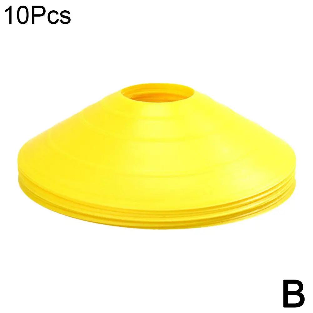 Cone do disco do treinamento da agilidade do obstáculo, placa do logotipo do futebol, multi treinamento do esporte, cones do espaço, marcador, material do futebol, 10 PCes - Image 1