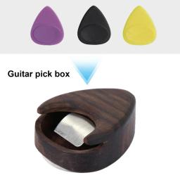 Palhetas de madeira à prova de umidade, caixa de armazenamento Plectrum para músico, fino acabamento, acessório instrumento musical - Image 1