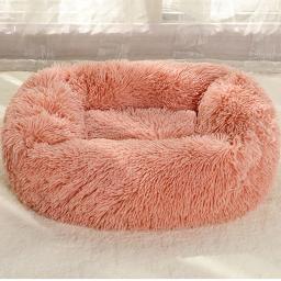 Cama de dormir de pelúcia fofa para pet, camas quadradas, almofada fofa, pequeno, médio, grande, gato, acessórios para cães, inverno - Image 3