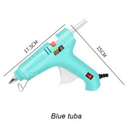 Pistola de cola quente à prova de vazamento, temperatura constante, DIY ferramenta de reparo doméstico manual, acessório elétrico, 20W, 60W - Image 6