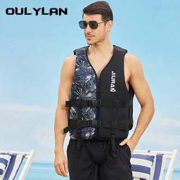 Oulylan Colete Vida Adultos Colete Surf Barcos a motor Caiaque Wakeboard Raft Barco Resgate Jet Ski Pesca Natação Jacket salva-vidas à deriva - Image 4