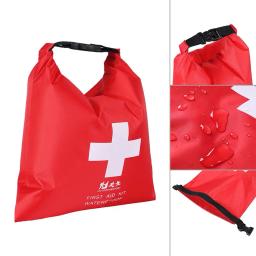 1.2l impermeável ao ar livre trekking rafting kit de primeiros socorros saco de emergência para viagem acampamento vermelho caiaque canoagem primeiros socorros seco saco - Image 1