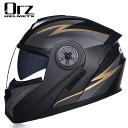 Orz-Capacete Unisex com Viseira, Proteção Multi Layer, Capacete de Segurança, Certificação Dot, Bluetooth, Presentes - Image 2