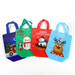 Sacos de embalagem de presente não tecidos decorações de natal doces sacos de moda grande capacidade sacola - Image 1