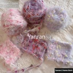Fio De Algodão Misto Para Lenço Tecido À Mão, Fios De Alpaca E Flor, Fios De Tricô Para Crochet, 50g, Novo - Image 1
