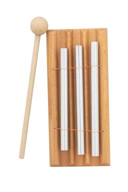 Sinos de vento de 3 tons, carrilhão de meditação de mesa, sino de vento de madeira com malho, brinquedos musicais educativos para crianças, instrumento de percussão - Image 1