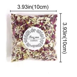 Flor De Confete De Casamento Natural Seco, Fontes De Festa Biodegradáveis, Pop De Pétala De Rosa Vermelha, Decoração De Festa De Aniversário, DIY - Image 3