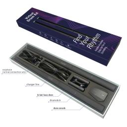 Kit de Bateria Somatossensorial Eletrônica com Baquetas e Pedais para Crianças e Adultos, Air Practice Instrumentos Musicais Gear - Image 6