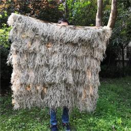 Hay Grass Estilo Desert Bionic Ghillie Ternos, caça tenda cega, capa de camuflagem, uso para Recon Paintball, poncho - Image 1