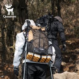 Qunature mochila leve montanhismo caminhadas mochila esporte ao ar livre 30 + 5l respirável resistente ao desgaste saco impermeável - Image 3